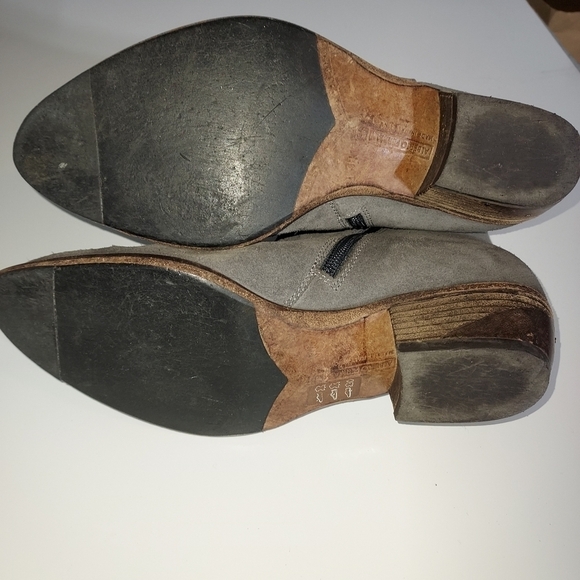 Alberto Fermani gray Suede Leather Ankle Boots Sz-8